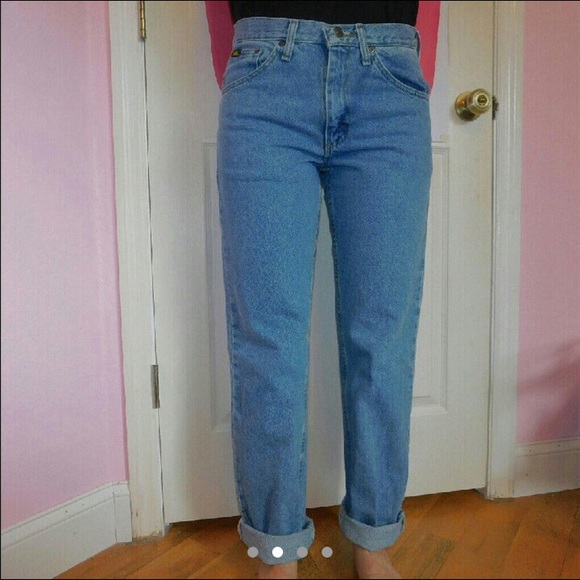 High Waisted 90s Mom Jeans Vintage Lee - Picture 4 of 8